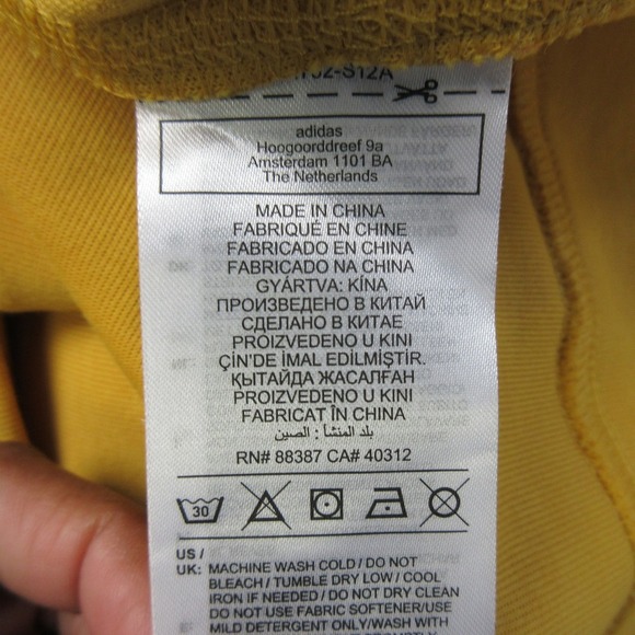 Adidas Adicross Anti 3 Putt Hoodie Sweatshirt Men XL Gold Yellow Athletic 736 - Picture 4 of 14